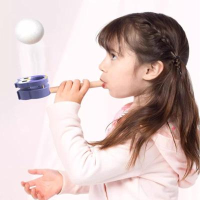 Wooden Cartoon Suspension Ball Blower – Early Learning Toy for Kids To Develop Lung Capacity and Parent-Child Interaction