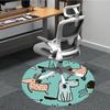 1pc Dogs, Forest Chair Carpet for Office, Non slip, Soft and Durable Office Rug for Interior Decoration