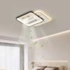 Square Round Leaf Less Fan Light Full Spectrum LED Bright Eye Protection Ceiling Light 180 Degree Blowing Cool and Silent