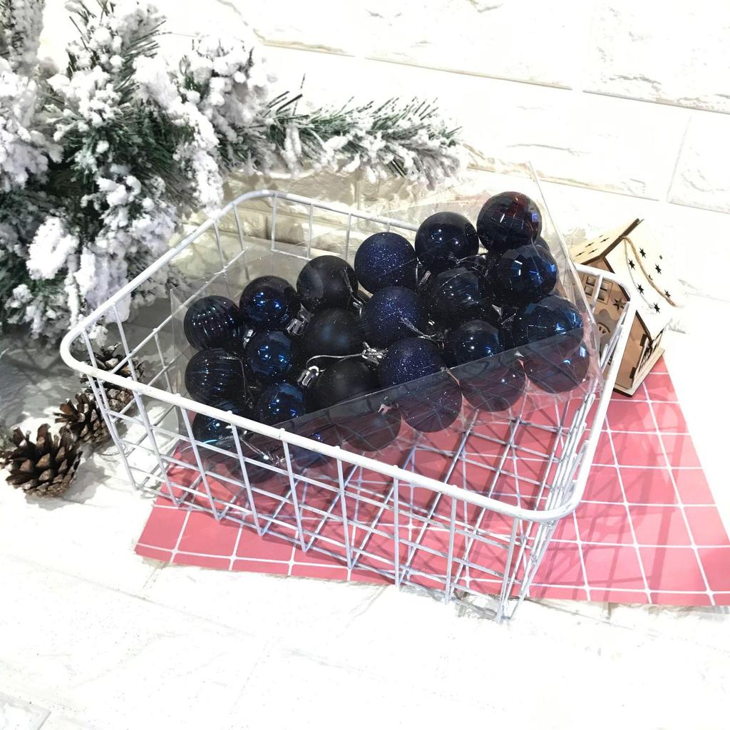 4CM Christmas Irregular Ball Set - 36 Electroplated Ornaments for Tree Decoration