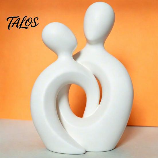 Luxury Resin Craftsmanship for Interior Decoration Abstract Couple Statue, Gold Figurine Home Decor, Modern Table Decorative Piece Housewarming