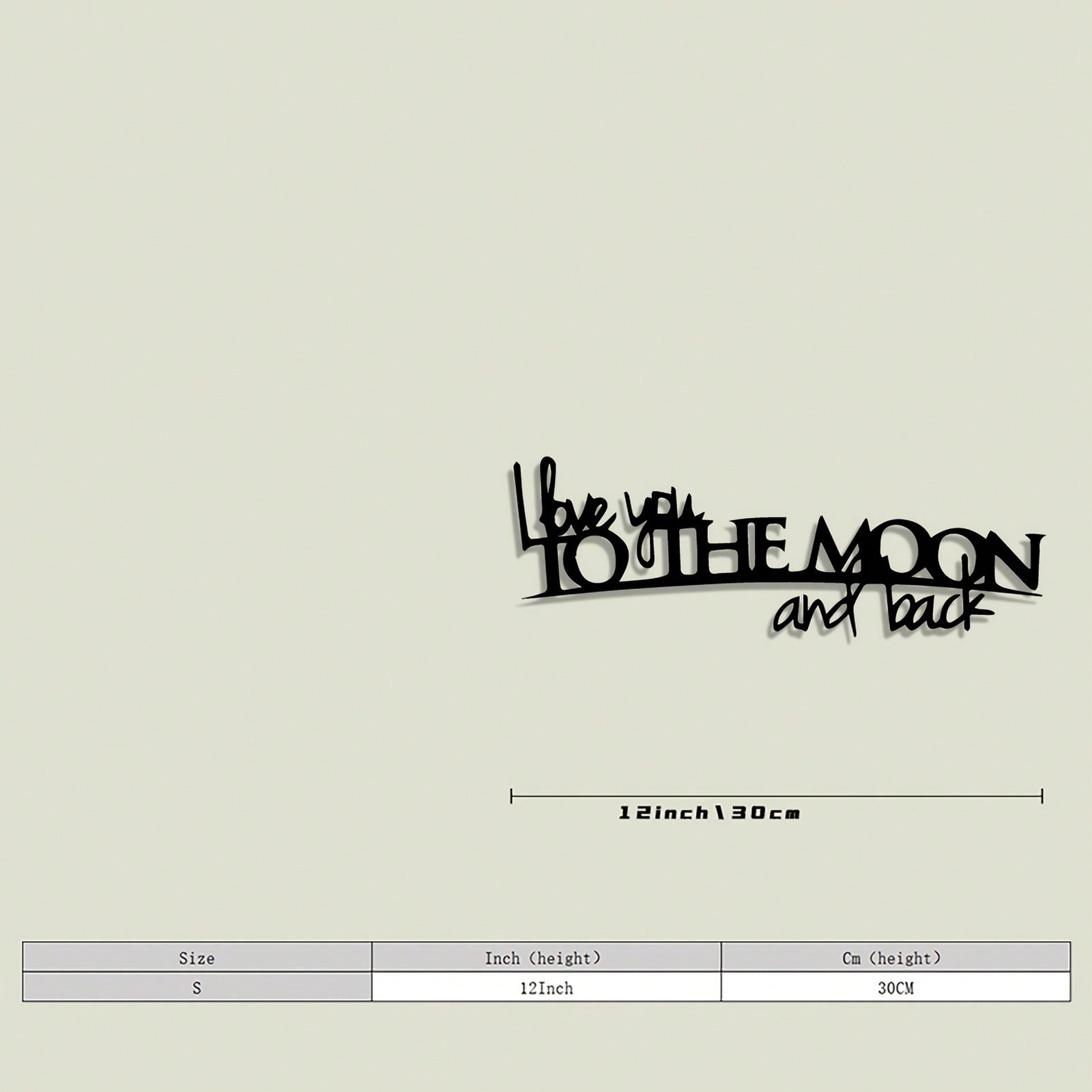 

Metal Wall Art Decor Simple Artistic Foyer Living Room Modern Birthday Gift Home 11x30