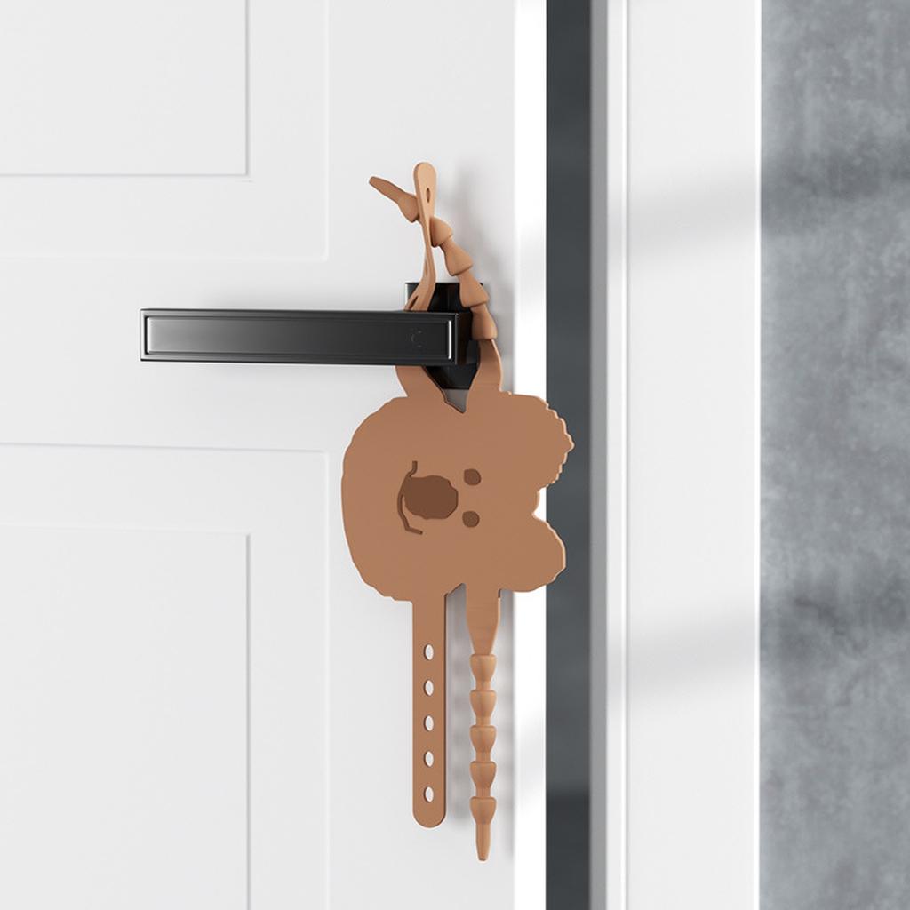 Silikon Tyst Dörrmatta Stängningsdämpare Ljuddämpande Låshylsa -kläm Handlås -kollision Dörrklämma Pad