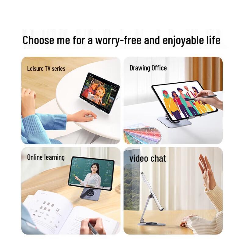 UGREEN 360° Rotating Foldable Metal Desktop Phone Tablet Stand