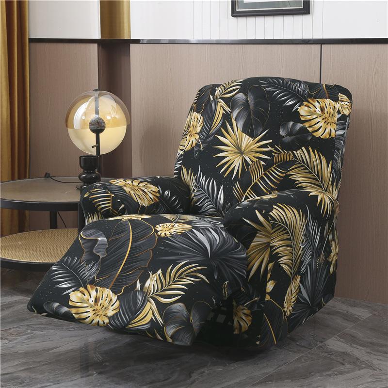 

Printed Botanical Floral Pattern Sofa Cover Chesterfield One-Seater Sofa Cover Full Coverage Decorative Single Sofa Protector 1 piece