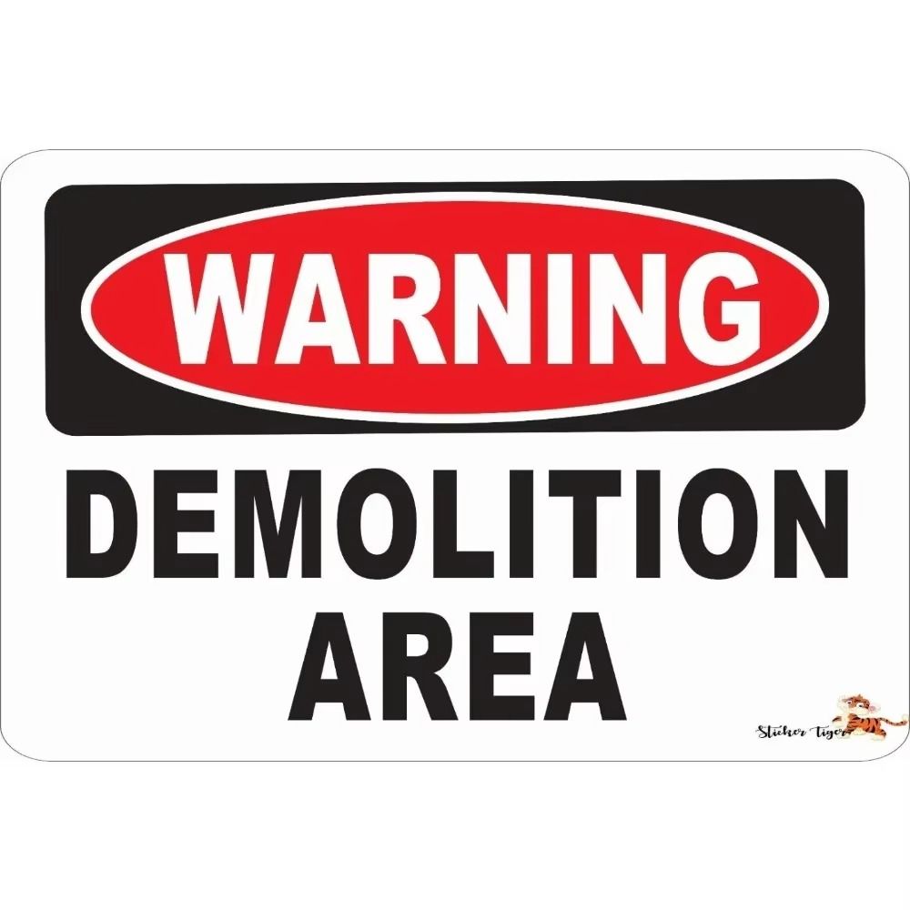 Retro Horror Comedy Metal Sign - No Entry Warning Plaque 20x30cm for Home Garage Bar Decor