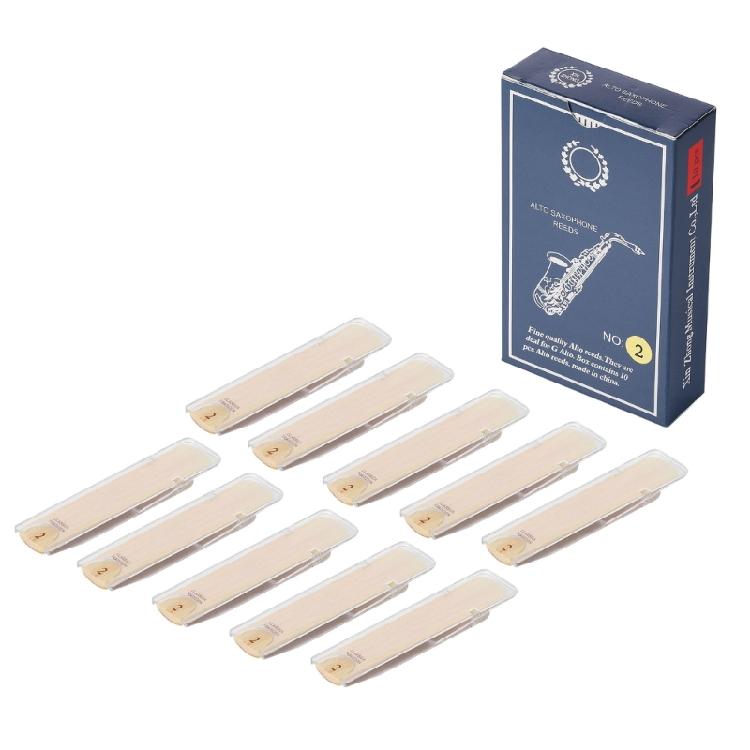 10 Stück Saxophon-Blätter für Es-Altsaxophon Blätter Holzblasinstrumenten Zubehör Ersatzteile