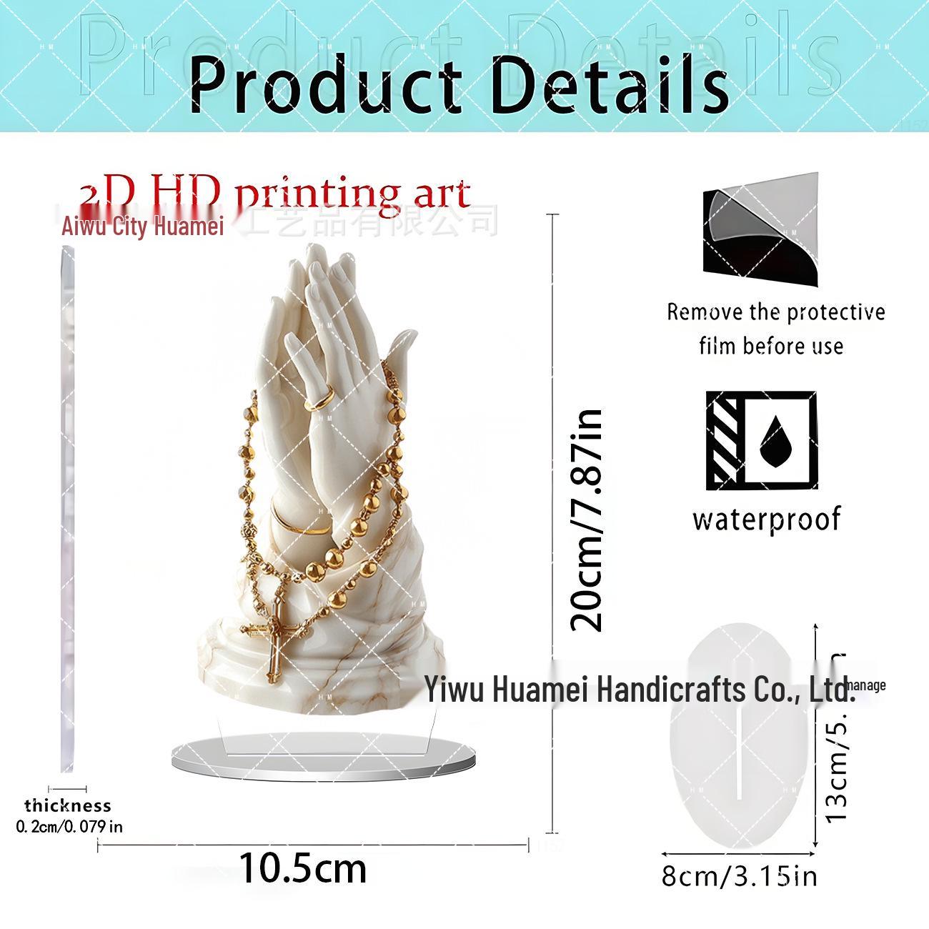 Gothic Dragon Acrylic 2D Standee Ornament for Home and Festival Decor