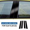 Copertura Pilastro B in Fibra di Carbonio Adesivo Decorativo Montante Finestrino Auto per Volkswagen VW Golf 6 7 8 MK6 MK7 MK8 2010-2025 Accessori