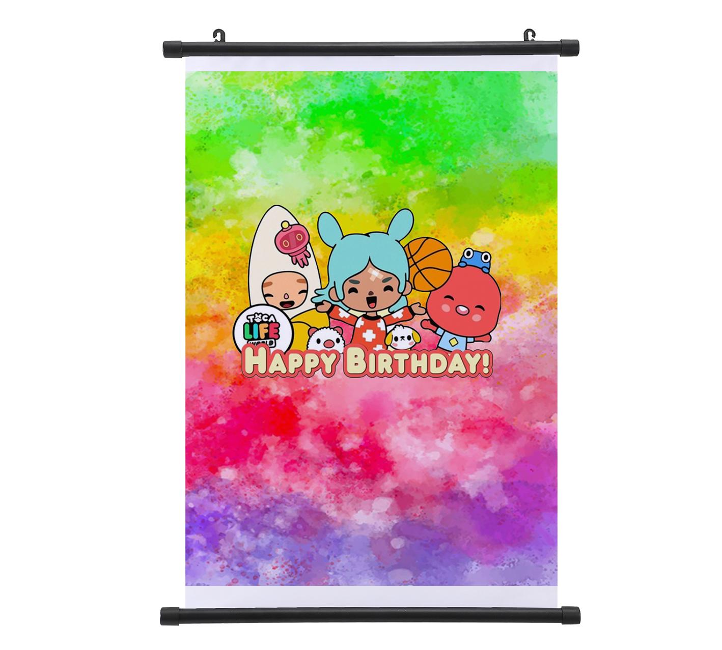 

Постер Toca Life World Тока Бока Настінний сувій Домашній декор Підвісна картина Популярний візерунок Постер 30*45cm спаржевий