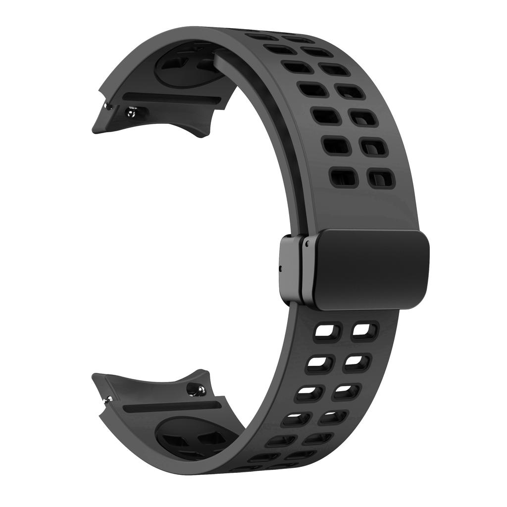 Magnetische D-gesp Siliconen Band Voor Samsung Galaxy Watch 6 5 4 Serie Sportband Voor Galaxy Watch 45 44 40/Classic 47 46 43 42