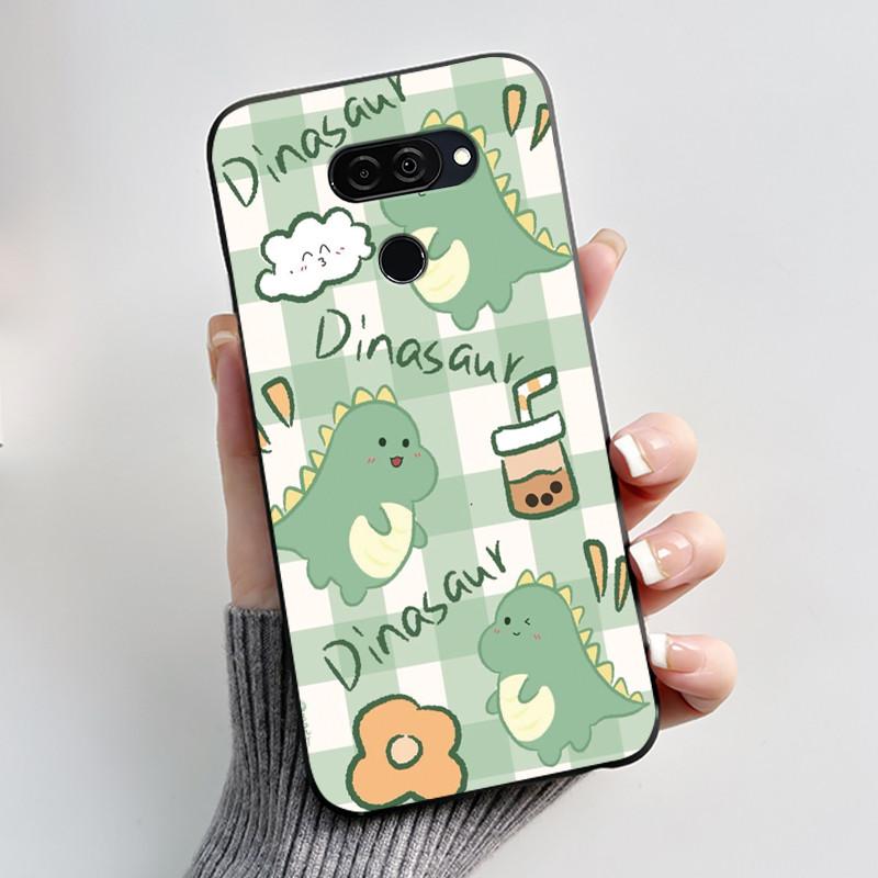 Casing For LG K40S K50S Soft Case LM-X430 LM-X540 Aesthetic Fashion Cute Cat Cartoon Phone Back Cover Shockproof Silicone Bumper