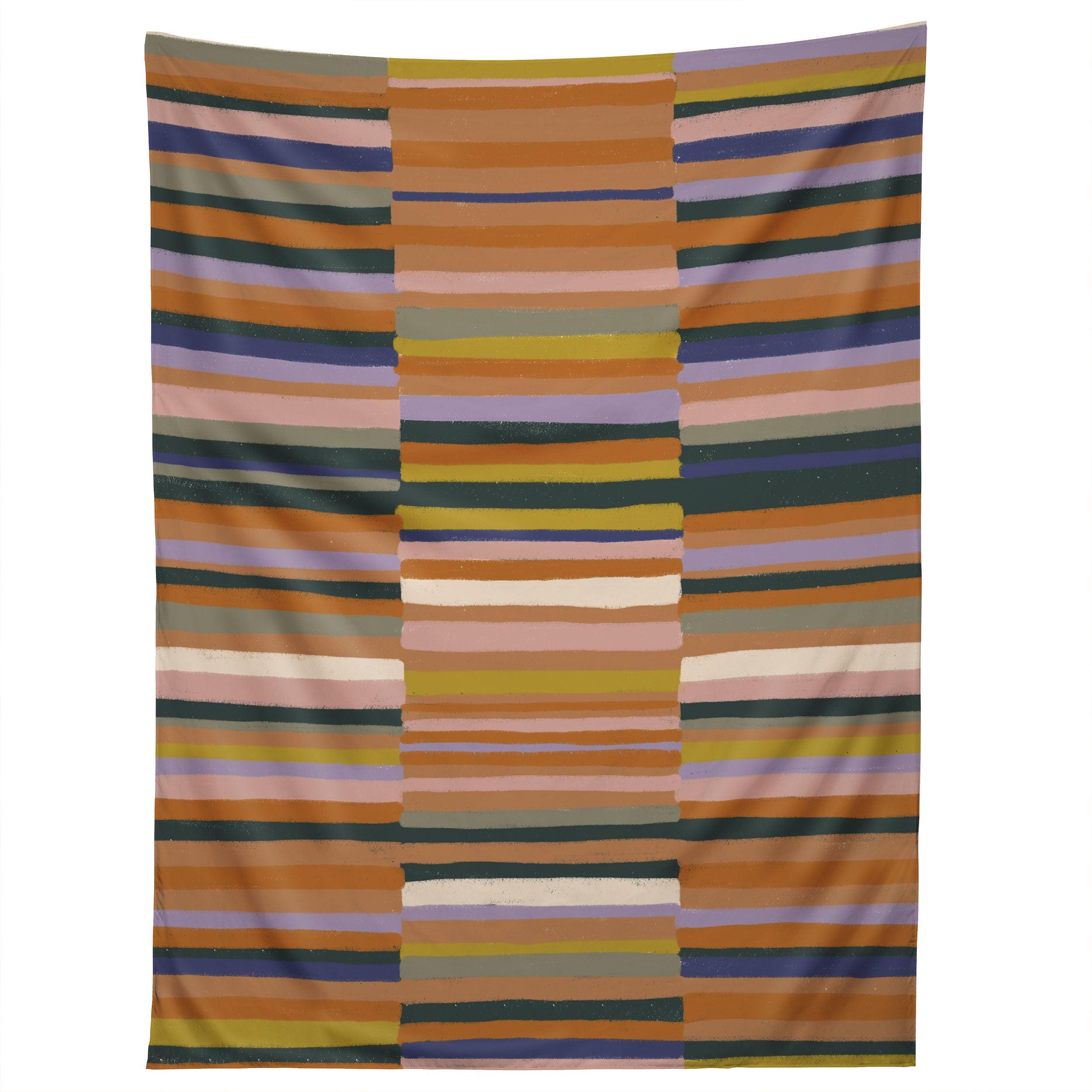 BROWN STRIPED PATTERN tapestry 75x100 чёрный