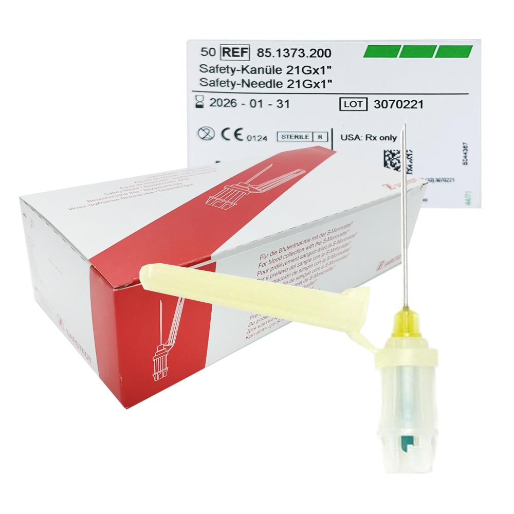 Safety Needle -Monovette 21G 0.8Mm X 25Mm Sarstedt 50Pcs