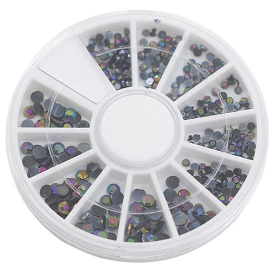 

300Pcs/Wheel 3D Nail Art Советы Блестящие украшения со стразами DIY Маникюр