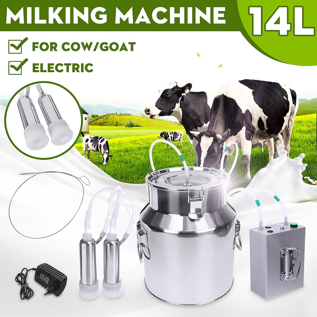 Electric Milking Machine Farm Cow Pulse Controller Upgraded Head Milk !