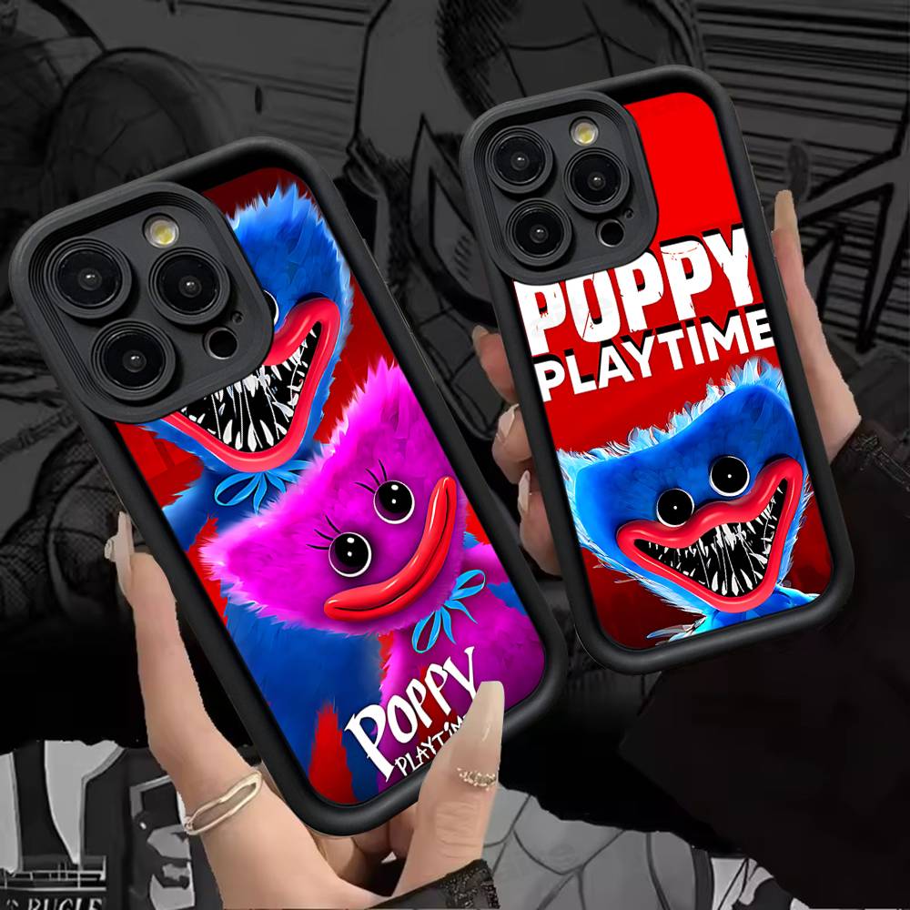 P-Poppy-ys Gra Czas Zabawy-es Etui na Telefon Dla IPhone 17 16 15 14 13 12 11 Pro Max 16E Plus INS Miękkie Etui