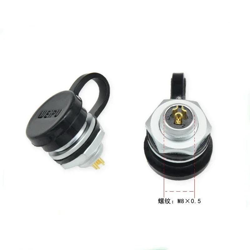 WEIPU SF8 SF810 SF812 M8 2 3 4 6 8Pin  Power Connector  Aviation Female Plug male Socket Industrial Medical Precision Instrument