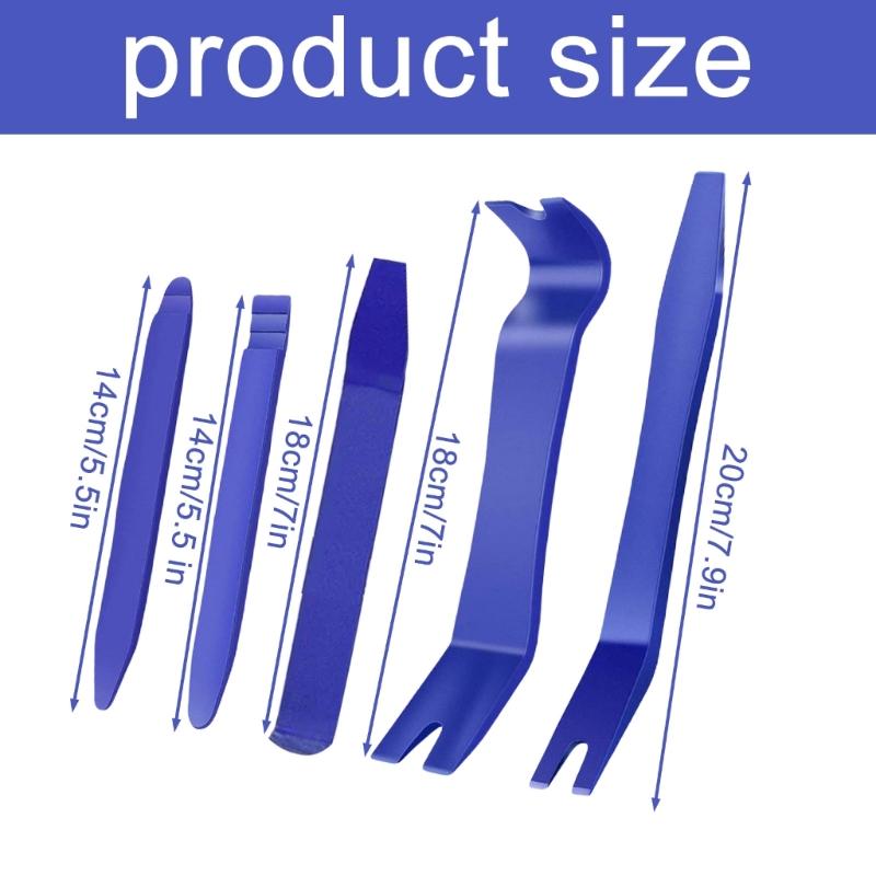 6Pcs Auto Removal Puller Pry Tool Plastic Car Radio Panel Trim Disassembly Tool Auto Door Clip Repairing Tool for Car
