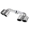 Stainless Steel Round Tip Quad Outlet Exhaust for Porsche Cayenne (2018-2024)