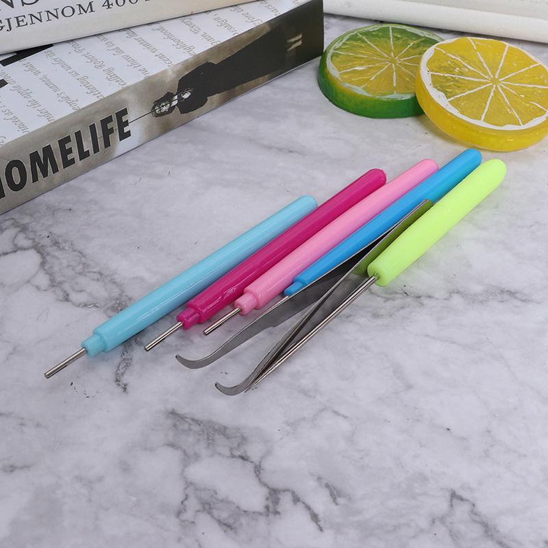 6Pcs Tweezer Quilling Needles Slotted Pen Tool Kit Quilling Paper Diy Set