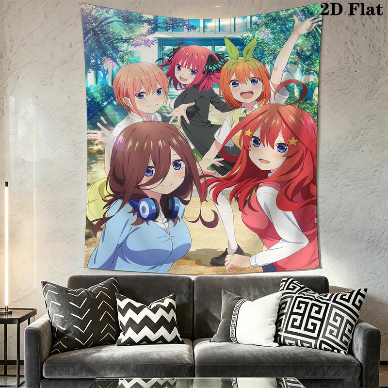 The Quintessential Quintuplets Pattern Home Decor Tapestry, Wall Hanging, Decorative RV Wall Cloth.DGT0925306