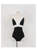 Japanese & Korean Women's Slimming Triangle One-Piece Swimsuit 2023 - New Style, Tummy Control, Conservative Design for Hot Springs