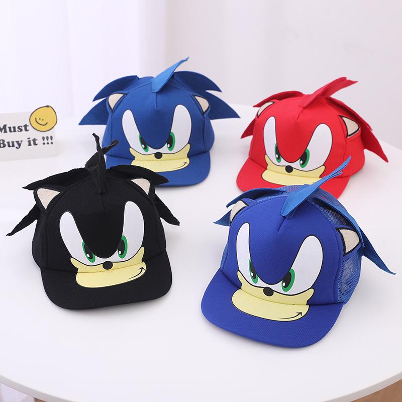 Sonic the Hedgehog Kids Baseball Cap - Cartoon Design for Spring & Autumn, Sun Protection