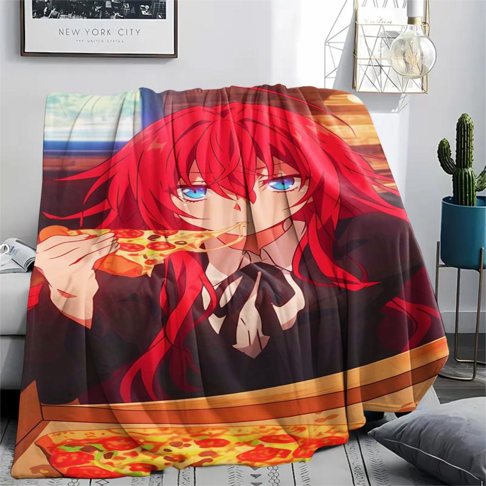 1Pc High School DxD Print Flannel Blanket, High Quality Comfortable for All Seasons, Home Decor, Warmth and Comfort, Perfect for Christmas Gifts