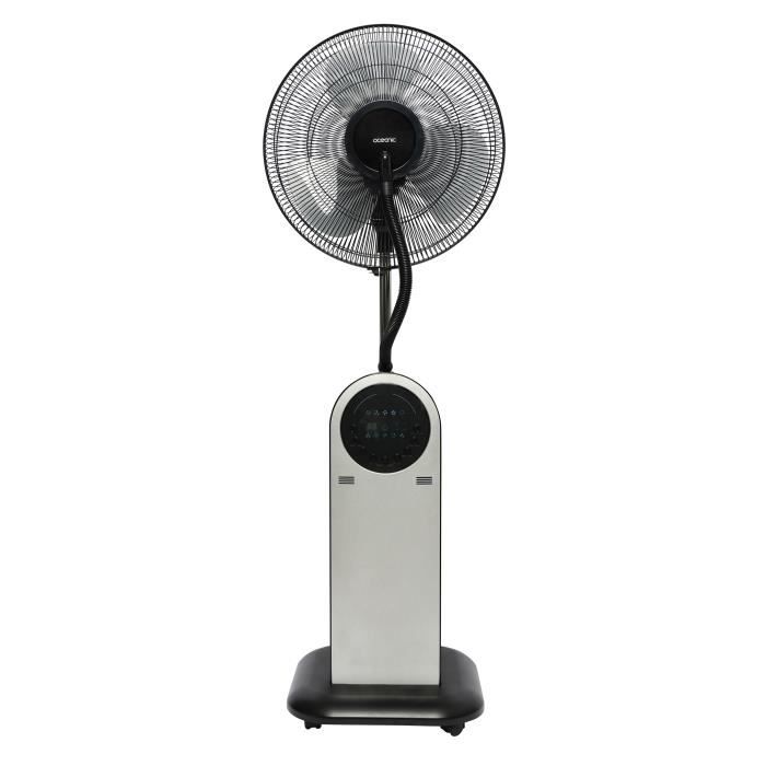 OCEANIC 3-in-1 Standing Misting Fan - Air Ionizer Function - 95W - Ø40 Cm - LED Display - Remote Control - Timer