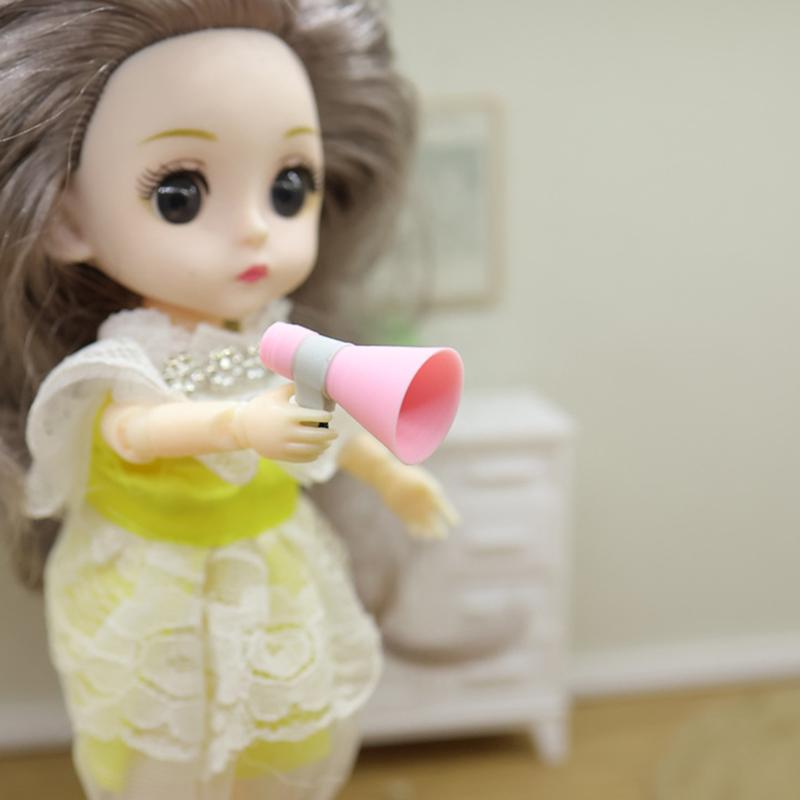 2 szt. 1/12 Domek dla lalek Ręczny megafon Model Akcesoria do dekoracji mikro scenek w domku dla lalek Zabawki do zabawy w udawanie dla dzieci