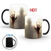 Horror Thermochromic Heat Sensitive Novelty Halloween Decoration Color Changing Tea Cup Milk Bottle Drinkware Coffee Mug