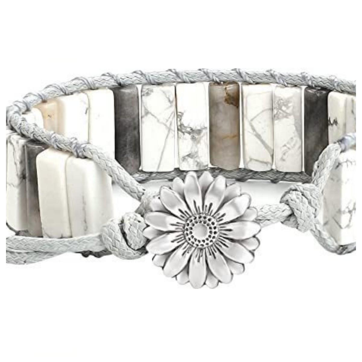 

Плетение браслета из натурального камня ручной работы в богемном стиле, креативный браслет, ювелирный подарок