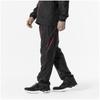 Breath Warmer Pants for and Size S Thermo-lined Training, Moisture-Wicking Heat-Generating, MC-LINE 32MFA631, Black/Chinese Red,