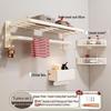 Abdo Space Aluminum No-Drill Bathroom Towel & Storage Rack