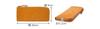 Genten Women's Long Wallet with L-Shaped Zipper, Genuine Leather, Brick Pattern, GE-43261-51