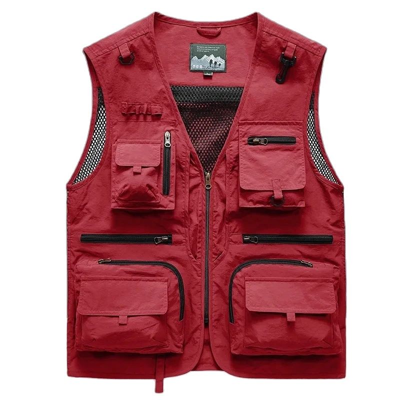 

Сверхлегкий жилет для рыбалки и фотосъемки, летние сетчатые куртки с несколькими карманами, быстросохнущий жилет, летний сетчатый жилет для рыбалки для мужчин 6XL