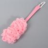 Long Handle Bath Brush Hanging Soft Mesh Back Body Bath Sponge Brush Shower Pink Spa Scrubber Bath Accessories For Adult