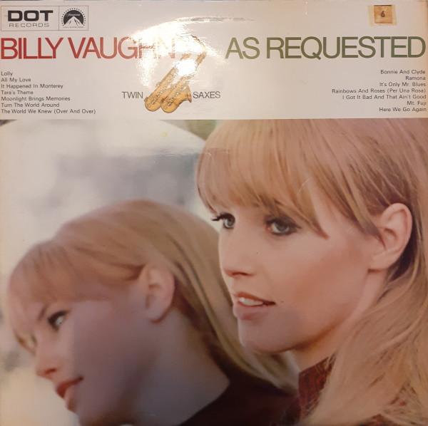 

LP Record BILLY VAUGHN As Requested SLPD505 Dot Records 1967 UK Jazz Used
