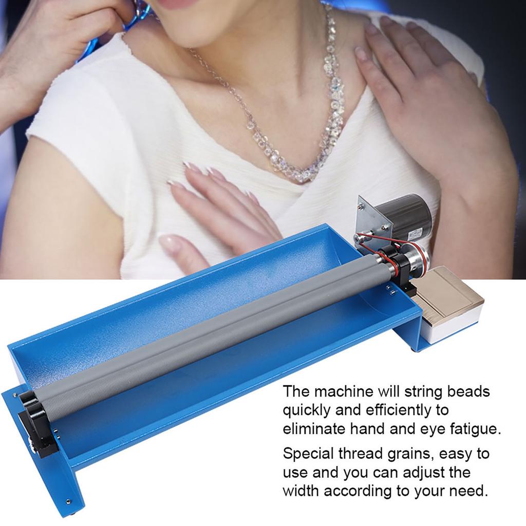 Automatyczna Maszyna do Nawlekania Koralików Okrągły Koralik Jadeit Sznurek Narzędzie do Robienia Biżuterii