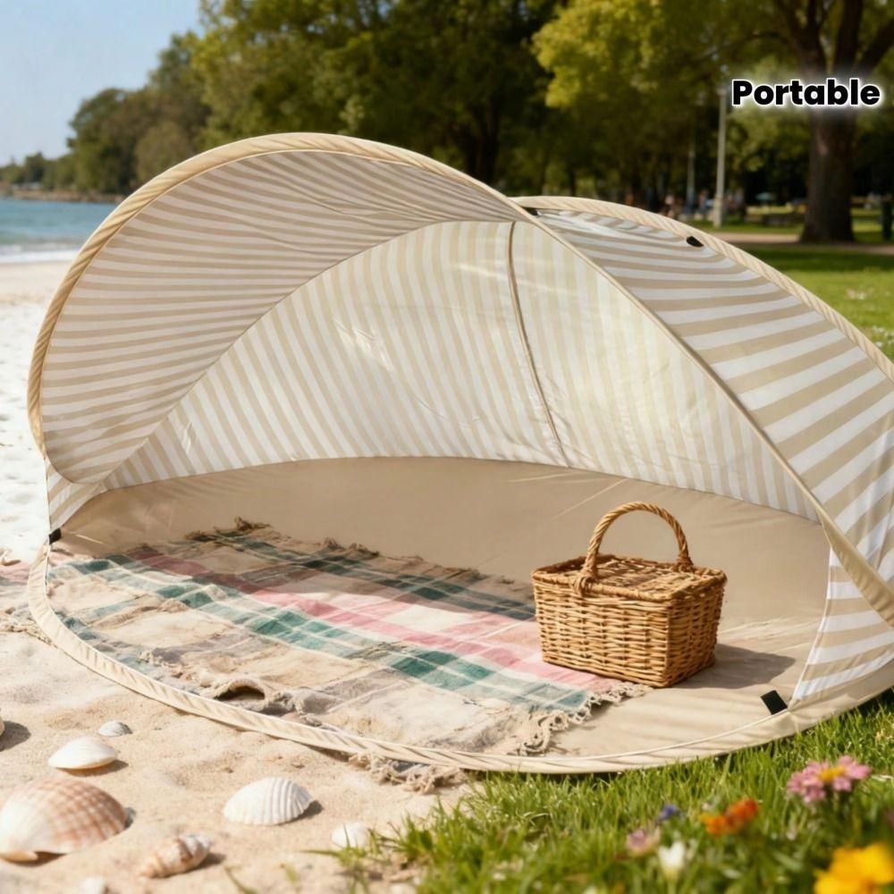 Compact Pop Up Beach Tent Breathable Outdoor Canopy Instant Opening Sun Shelter Picnic