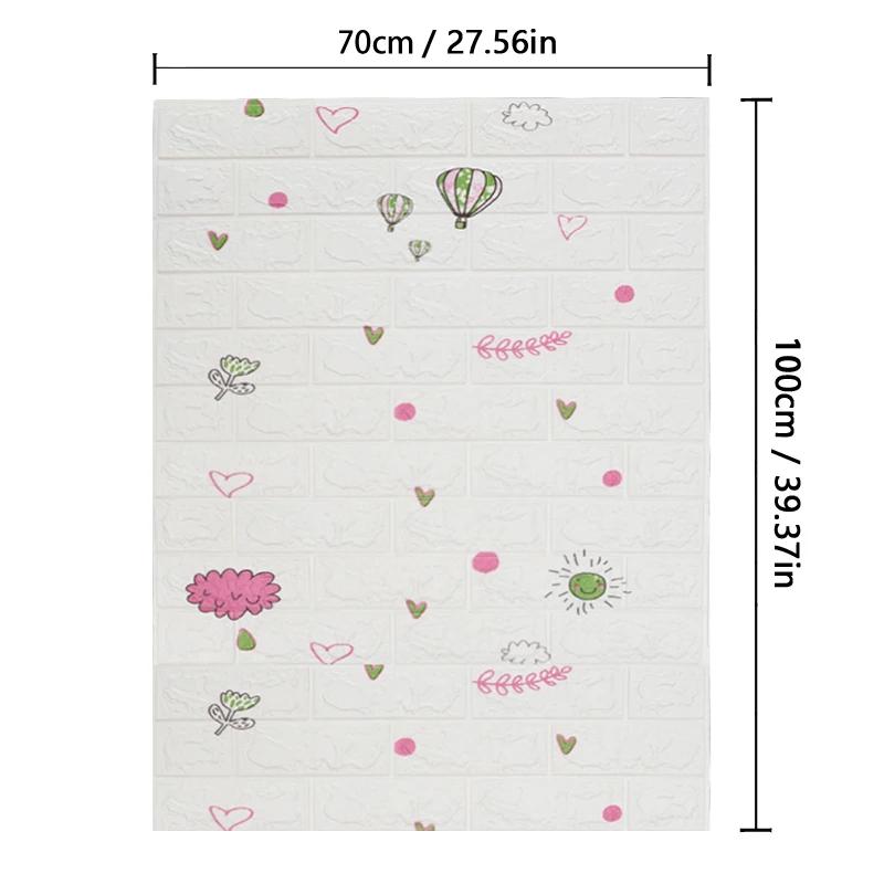 Autocolante de perete 3D Stereo 70cmx1m Autoadezive Decorative pentru tavan DIY Impermeabile pentru Fundal Living Dormitor Bucătărie