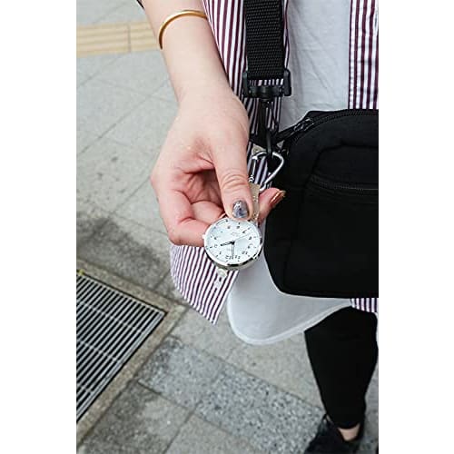 Sun Flame Hook Watch with J-Axis Carabiner AP1353-BE Beige