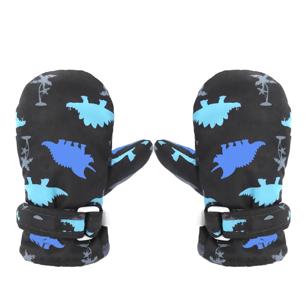 Tidyworm Baby Cold Baby Gloves for Snow Cute Dinosaur Mittens for Boys and Cold and Outdoor Activities Size Ages Gloves, Winter, Protection,