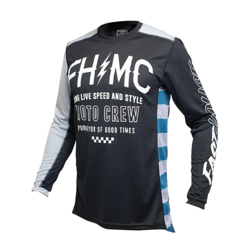 FASTHOUSE Motocross Reit-T-Shirt Herren Damen Schnelltrocknend Atmungsaktives Netz Radbekleidung Outdoor-Sportarten