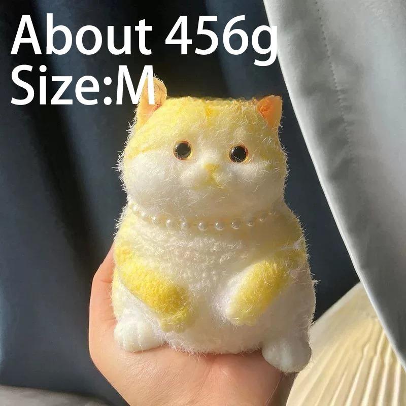 Animal Kawaii Plush Angel Cat Relieve Anxiety Toy Soft Slow Rising Squeeze Desktop Ornamen Fidget Sensory Toy For Kid Adult Gift