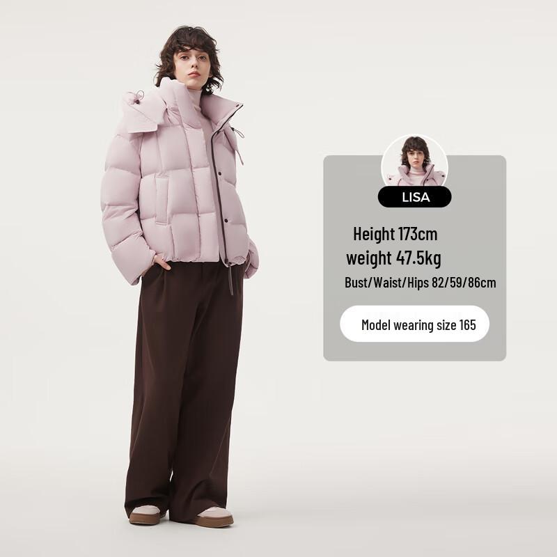 Tanbor Women's Short Hooded Down Jacket