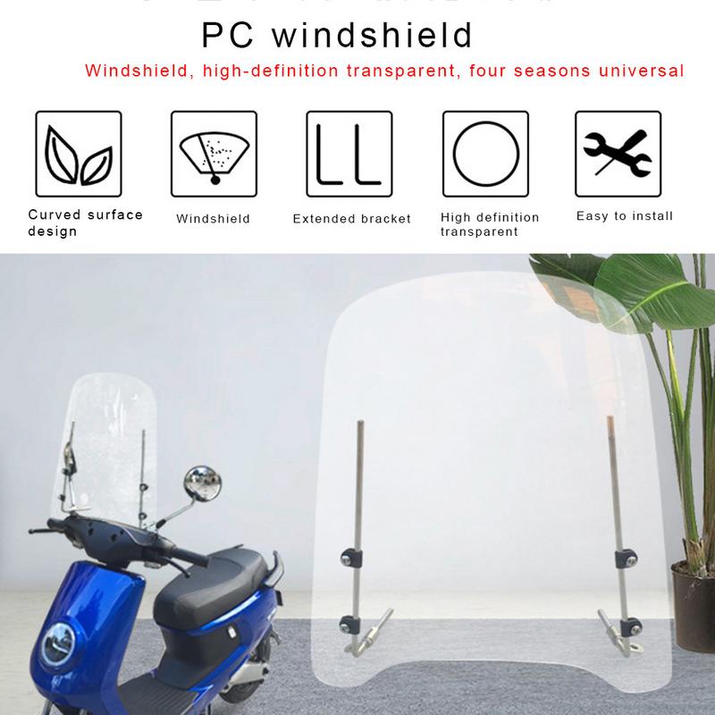Unversell Luftstrøm Justerbar Motorsykkel Vindskjerm For Suzuki Dl650 Gn250 Gn125 Gs 500 Sv650 Bandit 1200 650 600 400