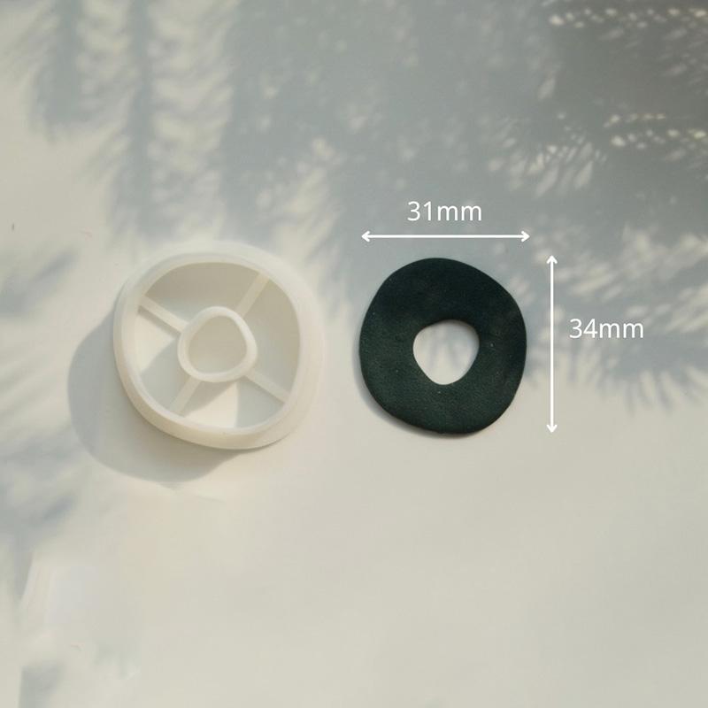 Geometry Polymer Clay Shape Cutter  Irregular Round Oval Earring Cutters Earring Mould Clay Supplies Handmade DIY Jewellery