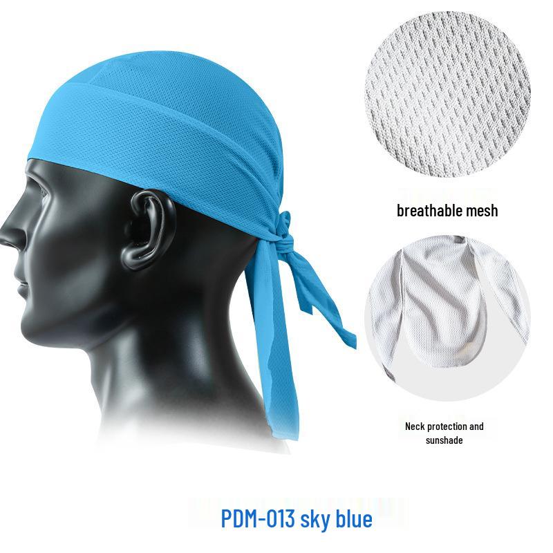 Cross-border Mesh Cycling Cap: Breathable Long Tail Sun Protection Pirate Headscarf for Outdoor Biking and Summer Fishing.